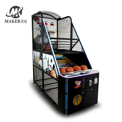 Máquina operada por moedas Equipamento de diversão Basquetebol de rua Máquina de tiro de basquetebol Máquina de jogos arcade